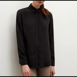 MM LaFleur sz 10 blk silk long sleeved Lagarde